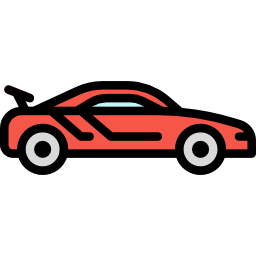 sportieve auto icoon