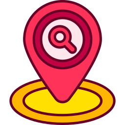 búsqueda de ubicación icono