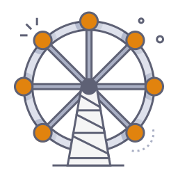 Ferris wheel icon