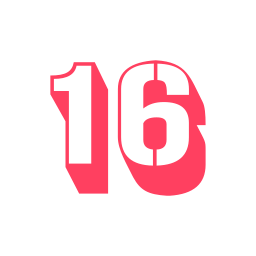 numero 16 icona