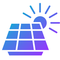 panel solar icono