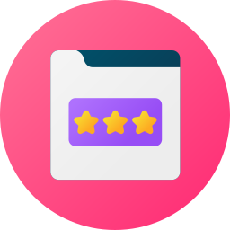 Rating stars icon