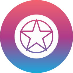 Star pentagon icon