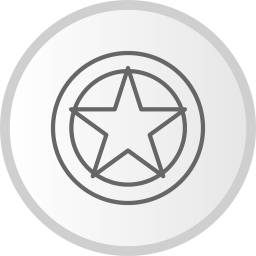 Star pentagon icon