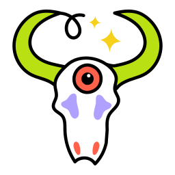 Череп быка иконка