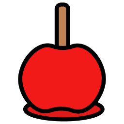 Карамельное яблоко иконка