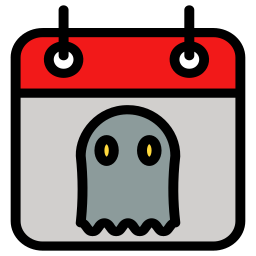 Halloween calendar icon