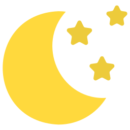 lune et étoiles Icône