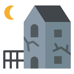 Haunted house icon