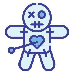 Voodoo doll icon