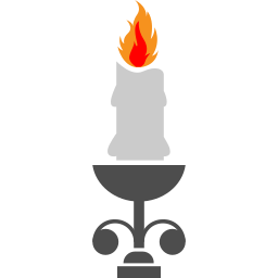 Halloween candle icon