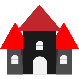 halloweenowy dom ikona