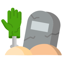 Grave hand icon