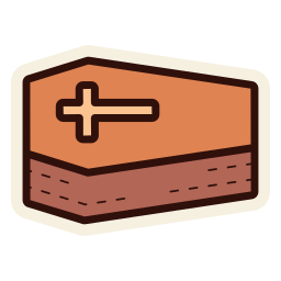 cruz de caixão Ícone
