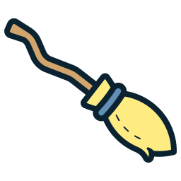 Broom stick icon