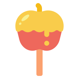 pomme caramel Icône