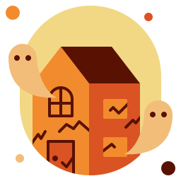 Haunted house icon