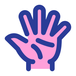 Hand reading icon