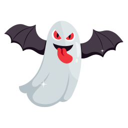 Scary ghost icon