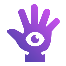 Hand reading icon