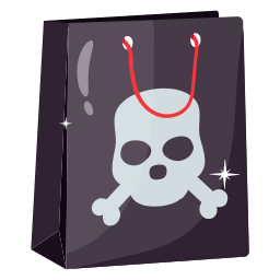 Halloween bag icon