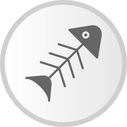 Fish bone icon