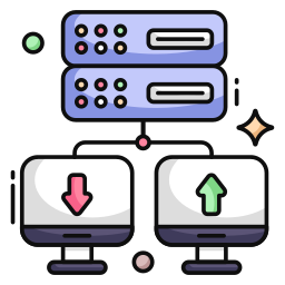 Server networking icon