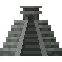 Aztec pyramid icon