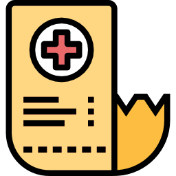 Medical invoice icon