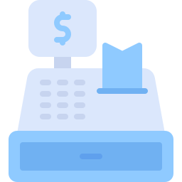 Cashier machine icon