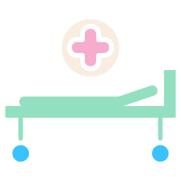Больничная койка иконка