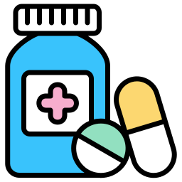 Medication bottle icon