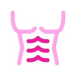 abdominales del cuerpo icono