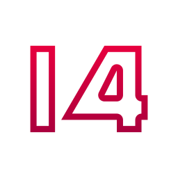 número 14 icono