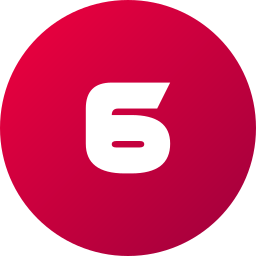 número 6 icono