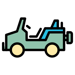 wojskowy jeep ikona
