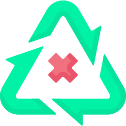 Do not recycle icon