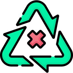 Do not recycle icon