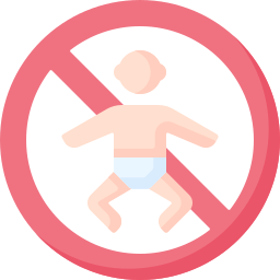 Not for babies icon