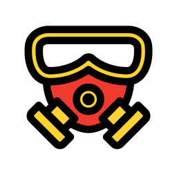 maschera respiratoria icona