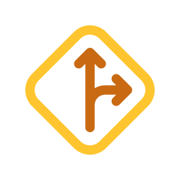 Road sign icon