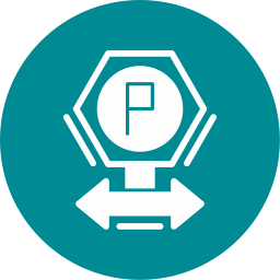 Parking sign icon