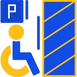 accessible aux fauteuils roulants Icône