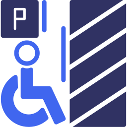 accessible aux fauteuils roulants Icône