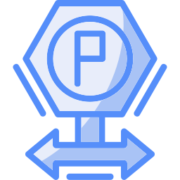 Parking sign icon