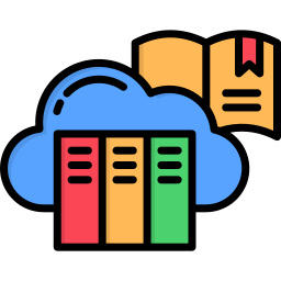 Cloud library icon