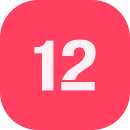 numer 12 ikona