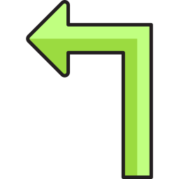 Turn left icon