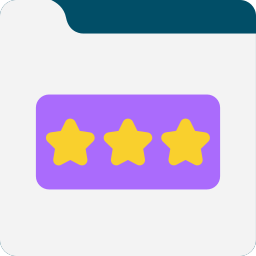 Rating stars icon