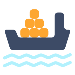 barco de carga icono